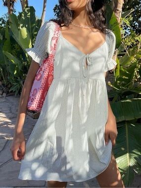 Lisa Says Gah Lily Gingham Mini Dress